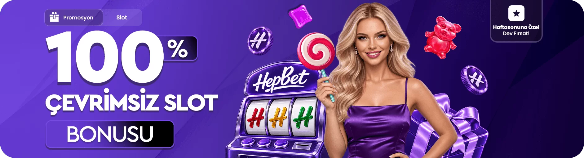 %100 Çevrimsiz Slot Bonusu